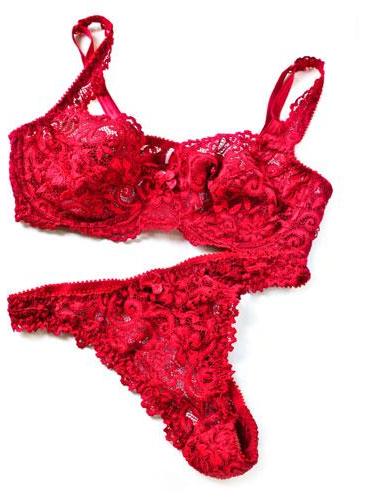 hot red lingerie
