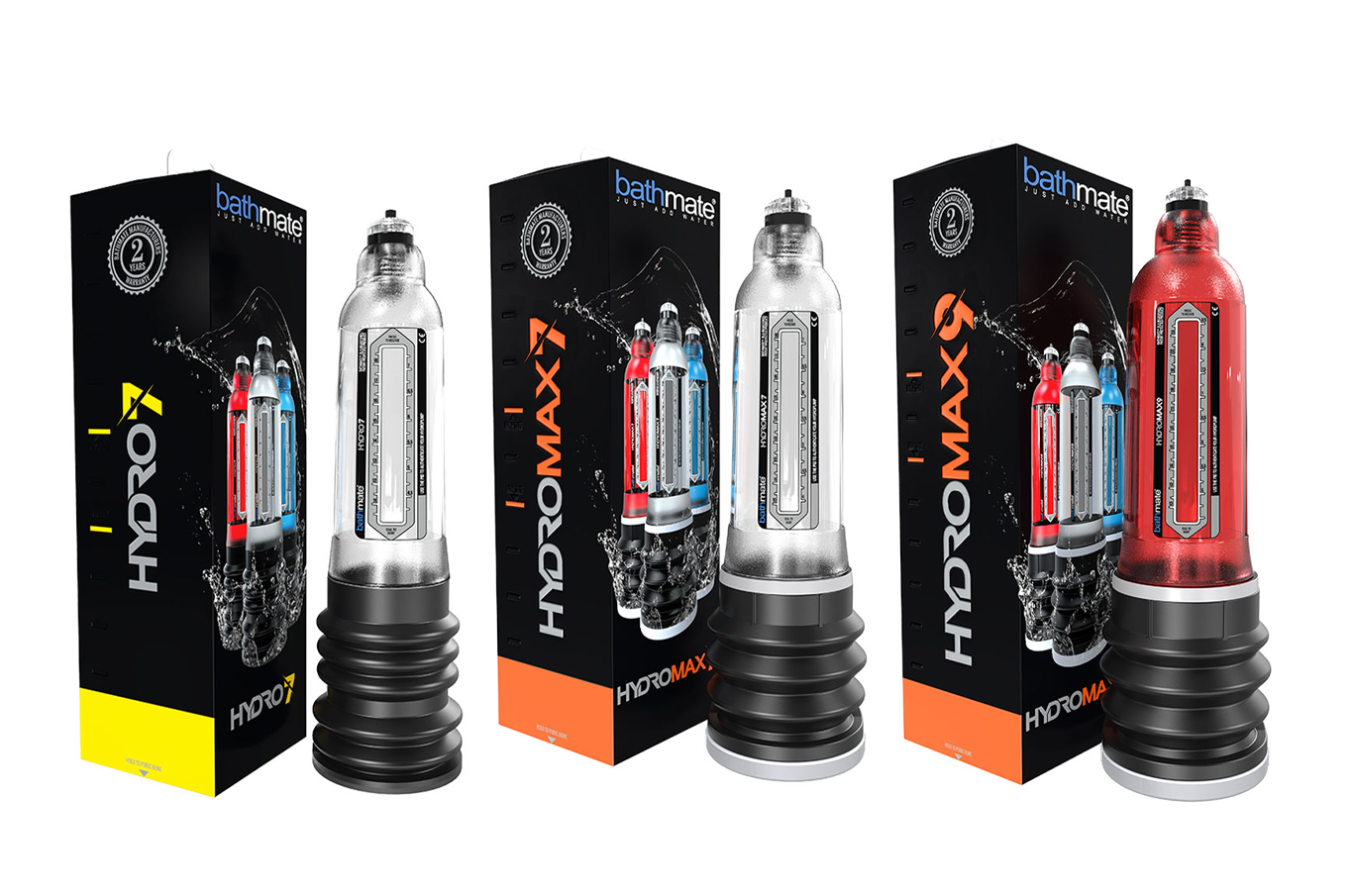 Разликата между BATHMATE помпите HYDRO и HYDROMAX