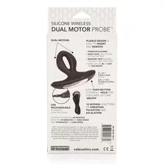 Dual motor butt plug, wireless
