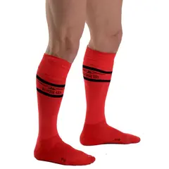 Мъжки високи чорапи, червени