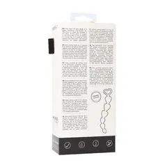 Анална броеница от силикон - черна