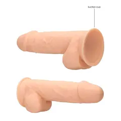 Дилдо от силикон с тестиси - 21,6 cm