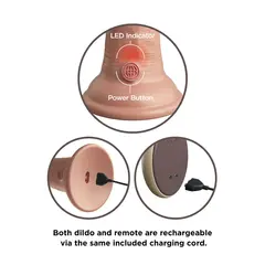 Вибриращо дилдо King Cock Elite 25 см