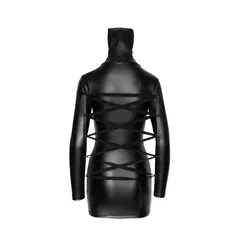 Рокля с ограничаваща лента отзад