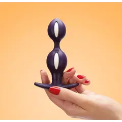 Анален разширител B BALLS, лилаво/бяло