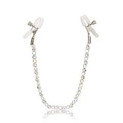 Щипки за зърна с кристална верижкаЩипки за зърна с кристална верижка