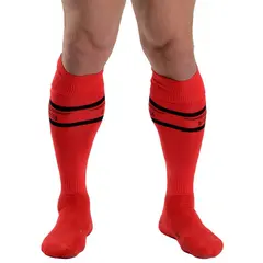 Мъжки високи чорапи, червени