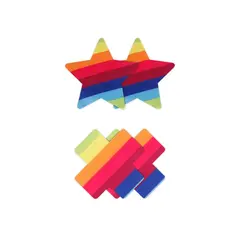 Пастиси звезди и кръстчета, цветни