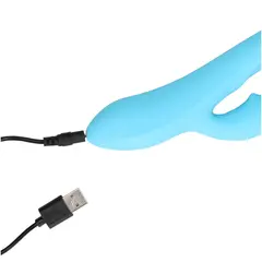 Вибратор Заек LOVELINE, Оребрен, 10 Програми, Светло Син Sex Shop Sexwell - 7