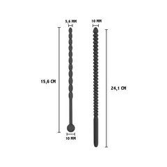 Комплект от 2 пенис дилатора, оребрени