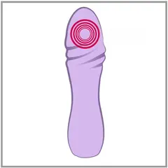 Мини вибратор Cuties серия 3, лилав