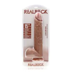 Голямо реалистично дилдо с тестиси 38 см