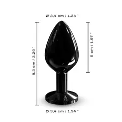 Анален разширител с черен камък M