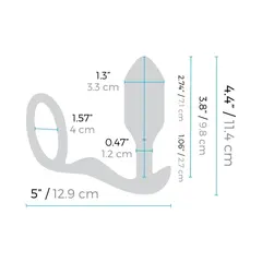 Вибро разширител с тежест и пенис ринг M