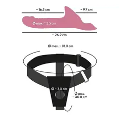 Дамски пенис колан с вибратор