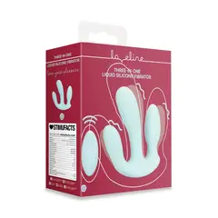 Вибратор Loveline 3 в 1, Син
