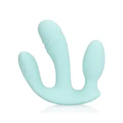 Вибратор Loveline 3 в 1, Син