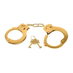 Метални белезници Fetish Fantasy, златни