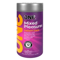 Презерватив ONE Mixed Pleasures, 12 бр.