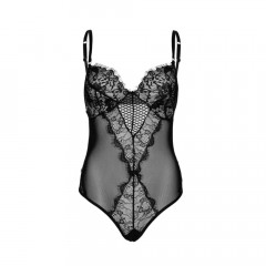 Боди от дантела и прозрачна мрежа
