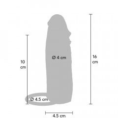 Пенис уголемител с движеща се кожа 16 см
