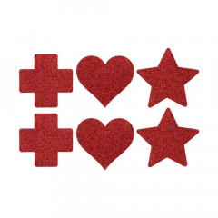 Комплект пастиси - Сърце, Звезда, Кръст