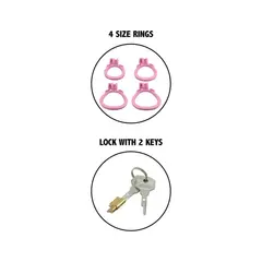 Клетка за пенис Penis Prison, розова