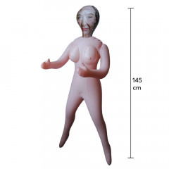 Надуваема кукла с 2 отвора Horny Granny