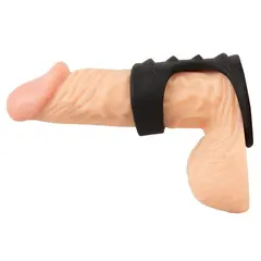 Маншон за пенис с пръстен за тестиси, Erecto, Cock Sleeve with Ball Ring, 8 см