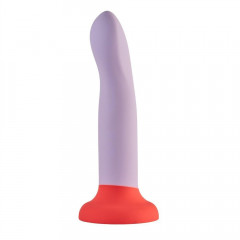 Силиконово дилдо Dreamtoys, Love Signal 2-Toned Love Stick Large, Лилаво, 20,5 см