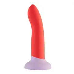 Силиконово дилдо Dreamtoys, Love Signal 2-Toned Love Stick Medium, Червено – 17 см