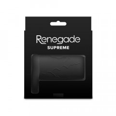 Силиконов пенис маншон с примка за тестисите, NS Novelties, Renegade Supreme Black