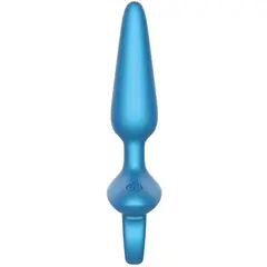 Вибриращ анален разширител Playhouse, Slim с дистанционно – Син