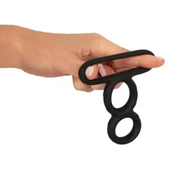 Троен пенис ринг за пенис и тестиси, Erecto, Triple Cock Ring, 2,6 – 3,1 см