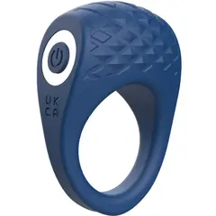 Вибриращ пенис ринг Playhouse, Vicious Ring с дистанционно – Син