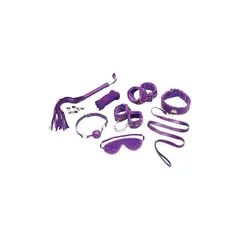 Пълен BDSM комплект от 12 части, Whipsmart, Fuzzy Collection Everything You Need Bondage Kit
