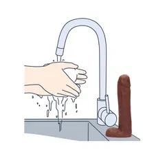 Сапун във формата на дилдо, шоколад