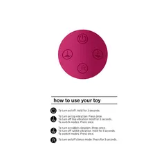 Вибратор с Клиторстимулатор Vive Kyra, Пулсиращ, Розов Sex Shop Sexwell - 5