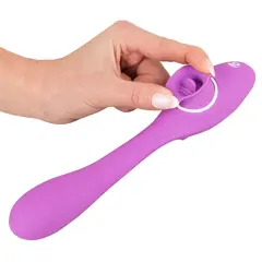 Вибратор с Клиторстимулатор 2 Function Bendable Vibe, Гъвкав Sex Shop Sexwell-4