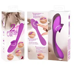 Вибратор с Клиторстимулатор 2 Function Bendable Vibe, Гъвкав Sex Shop Sexwell-5