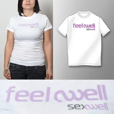 Дамска бяла тениска - feel well