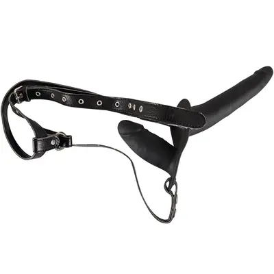 Пенис колан за жени, с две дилда You2Toys Double strap-on Black silicone