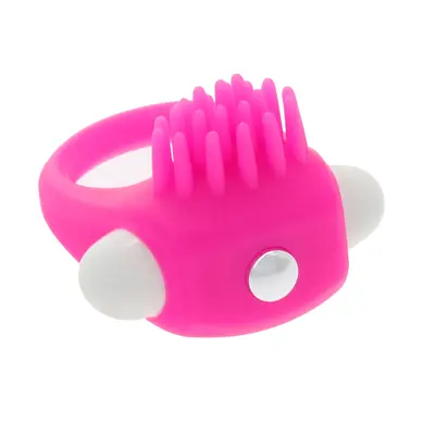 Пенис ринг с четчица, вибриращ