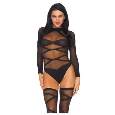 Боди с дълъг ръкав и чорапи