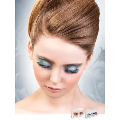 Елегантни мигли със синьо крайче