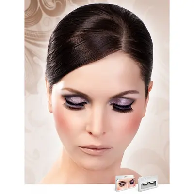 Плътни черни издължени мигли