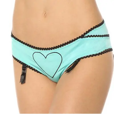 Бикини с жартиери в тюркоазено