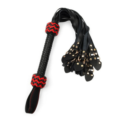 Бич от естествена кожа Cat-o-Nine