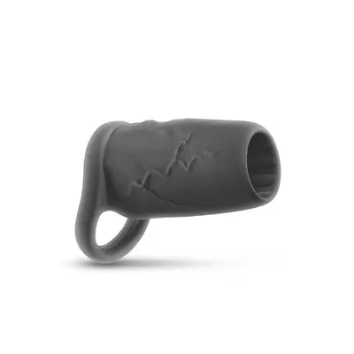 Силиконов пенис маншон с примка за тестисите, NS Novelties, Renegade Supreme Black