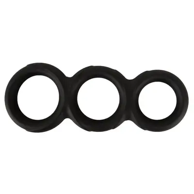 Троен пенис ринг за пенис и тестиси, Erecto, Triple Cock Ring, 2,6 – 3,1 см